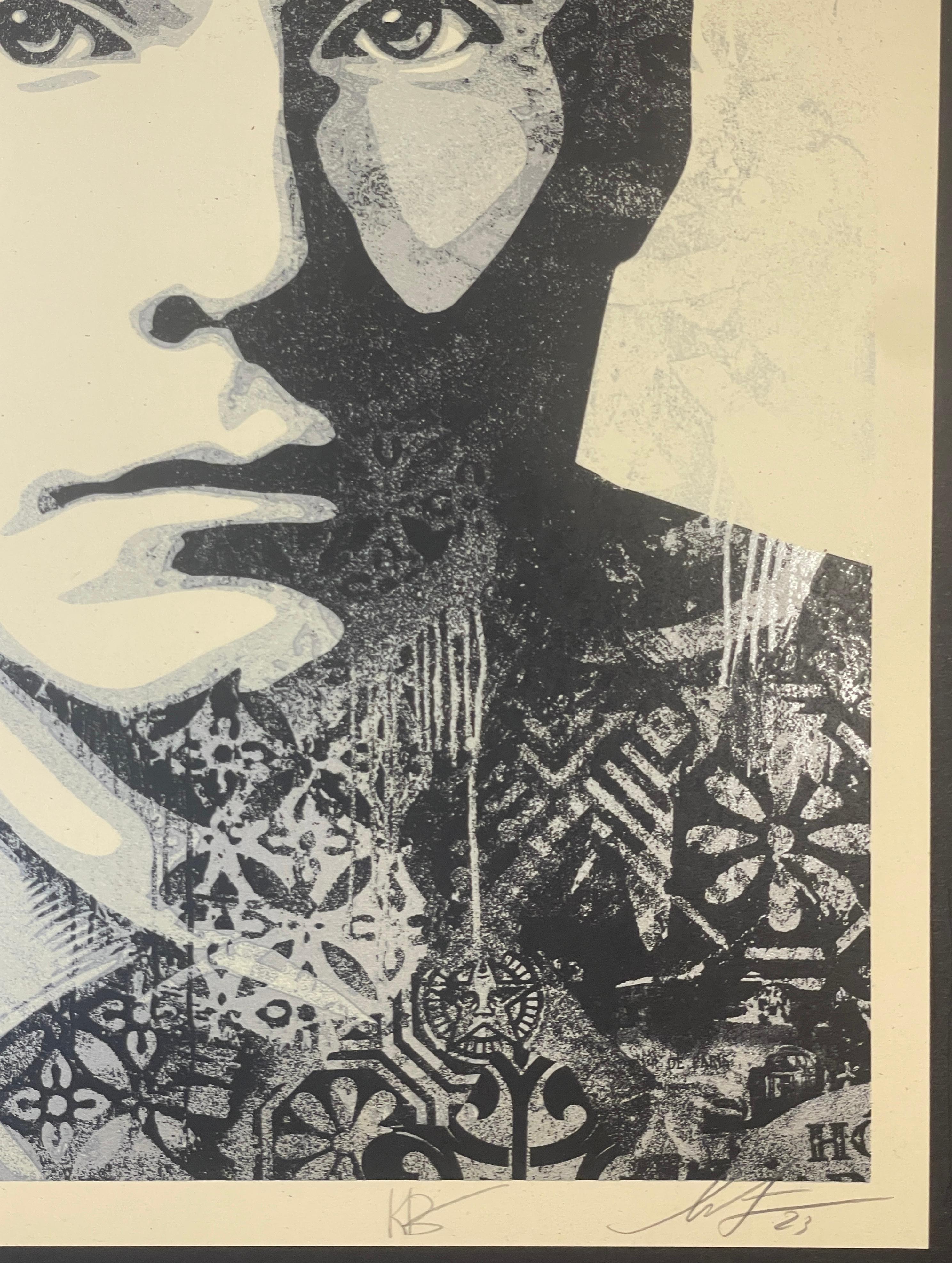 Shepard Fairey Warhol Collage Serigrafia Street Art Contemporanea Edizione d'Argento in vendita 4