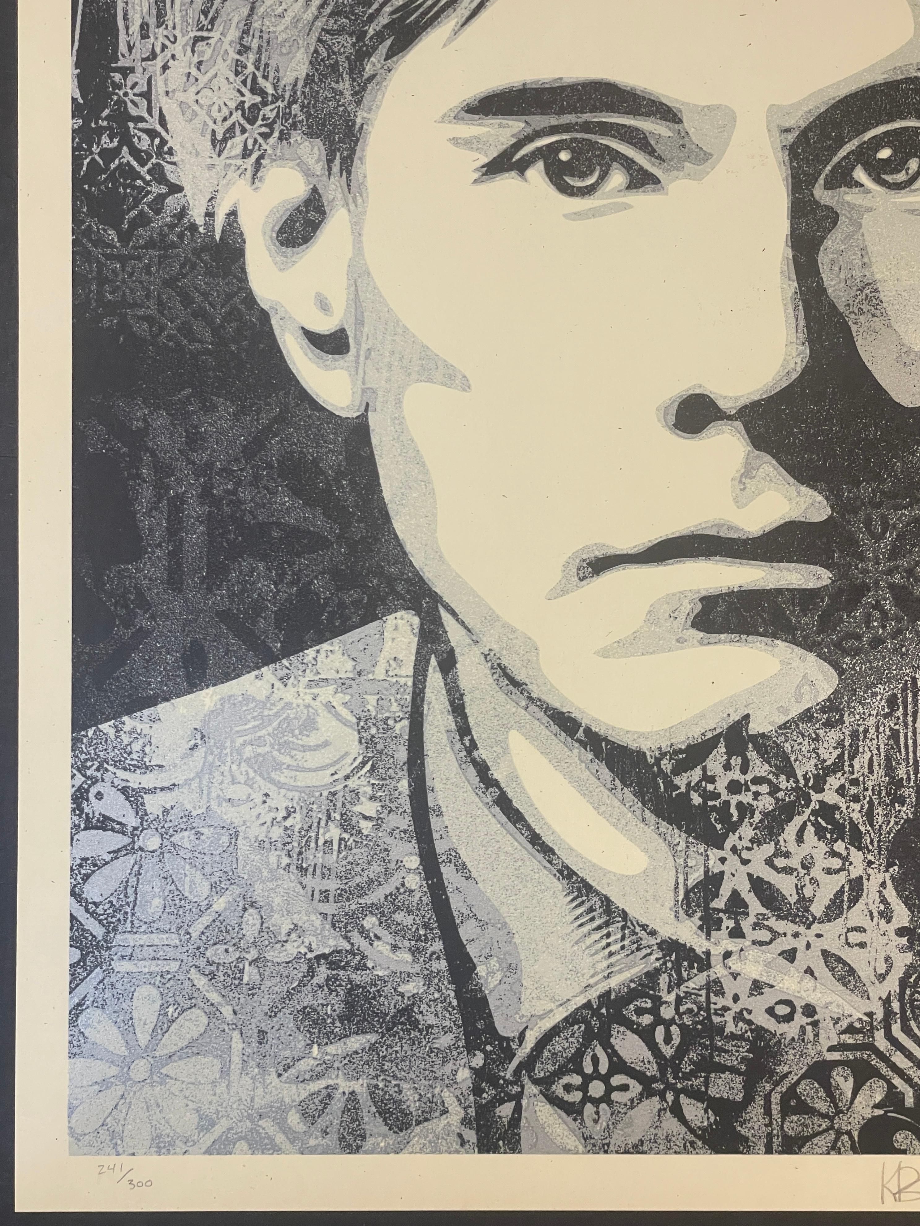 Shepard Fairey Warhol Collage Serigrafia Street Art Contemporanea Edizione d'Argento in vendita 3