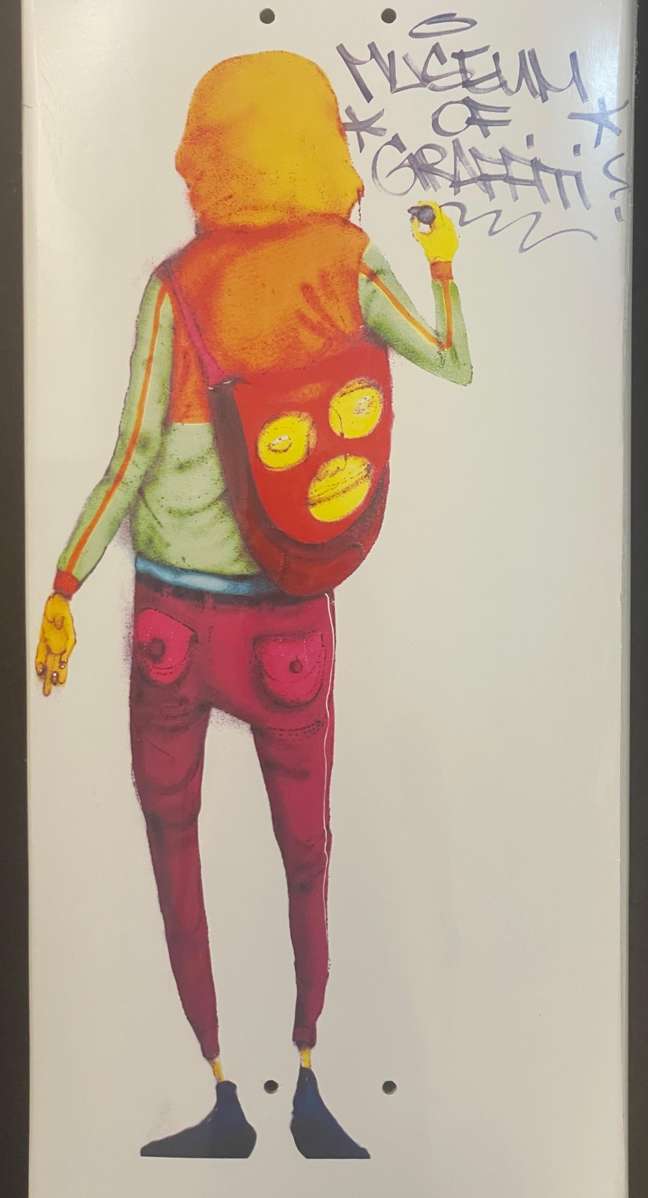 Os Gêmeos Skateboard Street Contemporary Graffiti Ausgabe von 300 Siebdruck im Angebot 5
