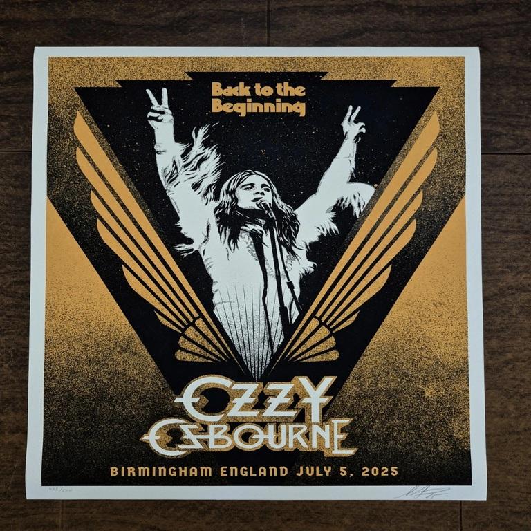 Manufacturer:
Obey Giant
Edition Details:
Year:	2025
Class:	Poster
Status:	Official
Released:	07/10/25
Run:	223/500
Technique:	Screen Print
Paper:	80# True White Speckletone Paper with Gold Metallic Inks.
Size:	18 X 24
Markings:	Signed & Numbered by