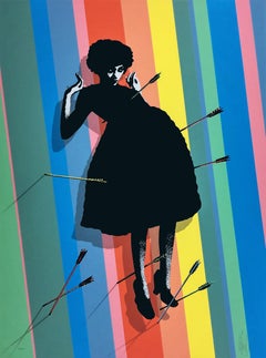 Baby Shot Me Down di Eelus, stampa street art contemporanea