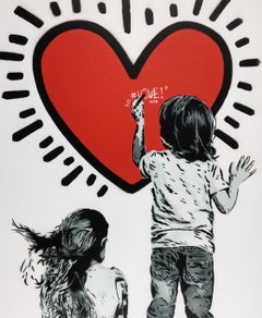 Heart, von Alessio-B, Zeitgenössischer Street Art-Druck