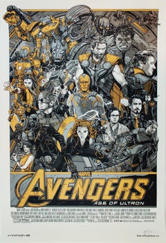The Avengers, Age of Ultron, Tyler Stout, Marvel Street Art Movie Print