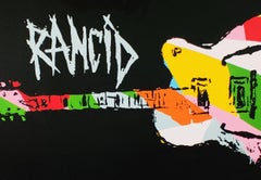 Chitarra a nove colori, Tim Armstrong (Rancid) Stampa artistica punk di strada