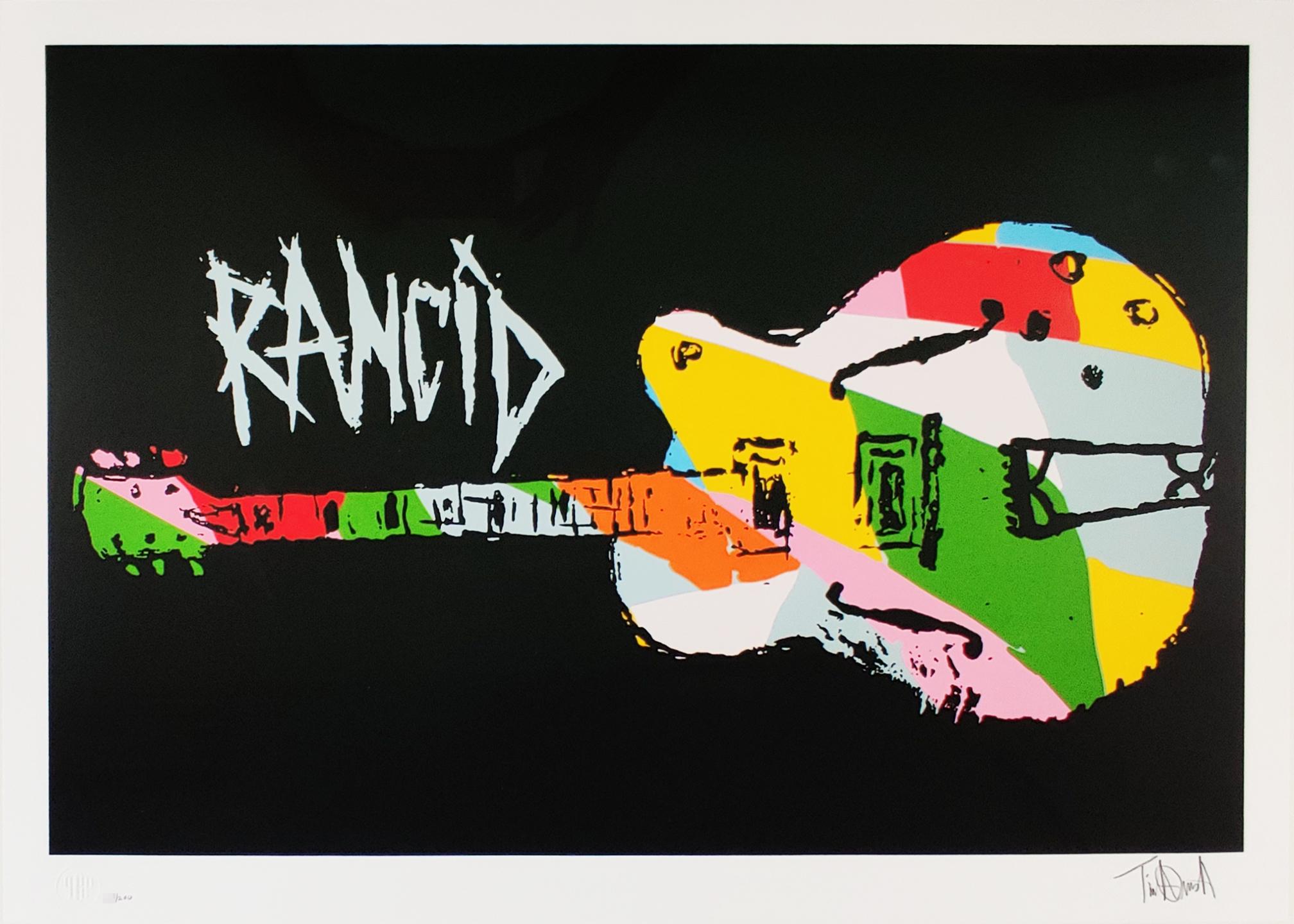 Die neunfarbige Gitarre von Tim Armstrong (R Ni Nir Ni Nir Street Art Druck im Angebot 2