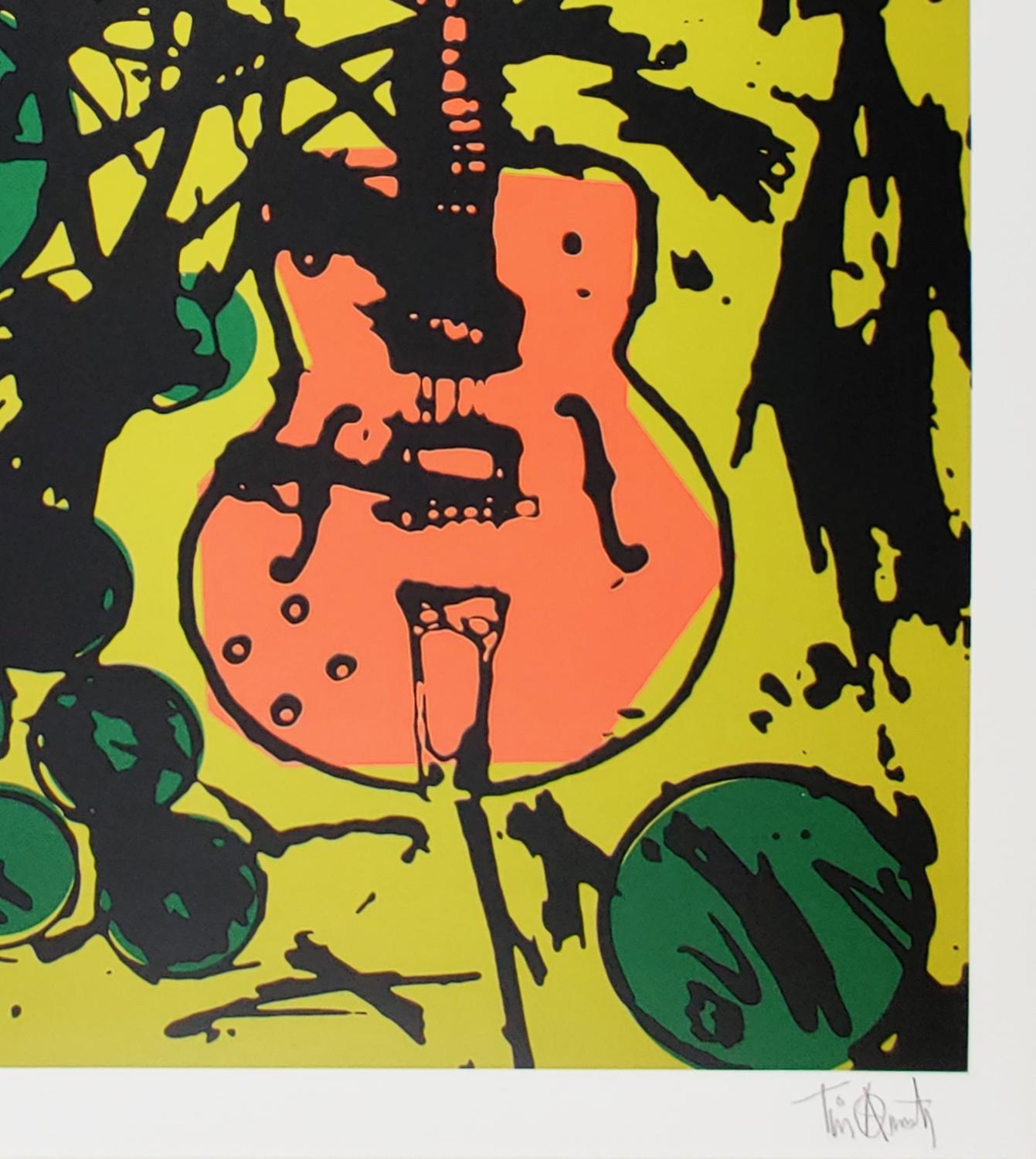 My Country Club Gitarre, Tim Armstrong (Racid) Punk Street Art Druck im Angebot 2