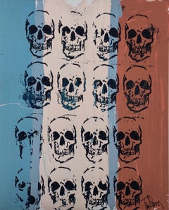 Sixteen Skulls, Tim Armstrong (Rancid) Punk Street Art Print