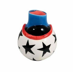 PIET PARRA The Upside Down Face Vase Hand Painted Limited Edition Flower Vase