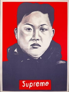 The "SUPREME LEADER" LUSH SUX 2018 Screen Print Street Art Politics Contemporary