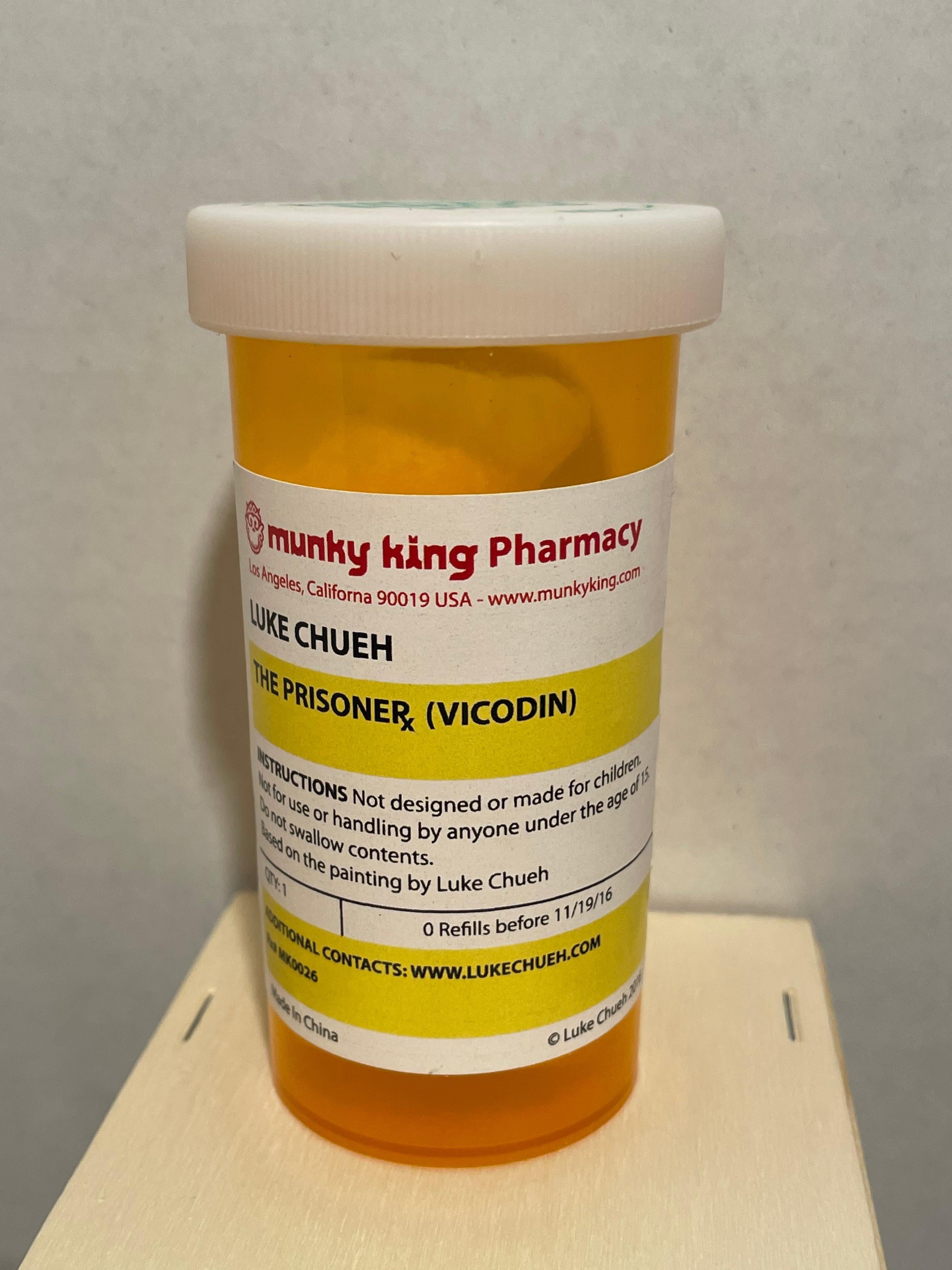 Luke Chueh El prisionero Vicodin 2016 Escultura de resina Opiáceos Calle Contemporáneo en venta 1