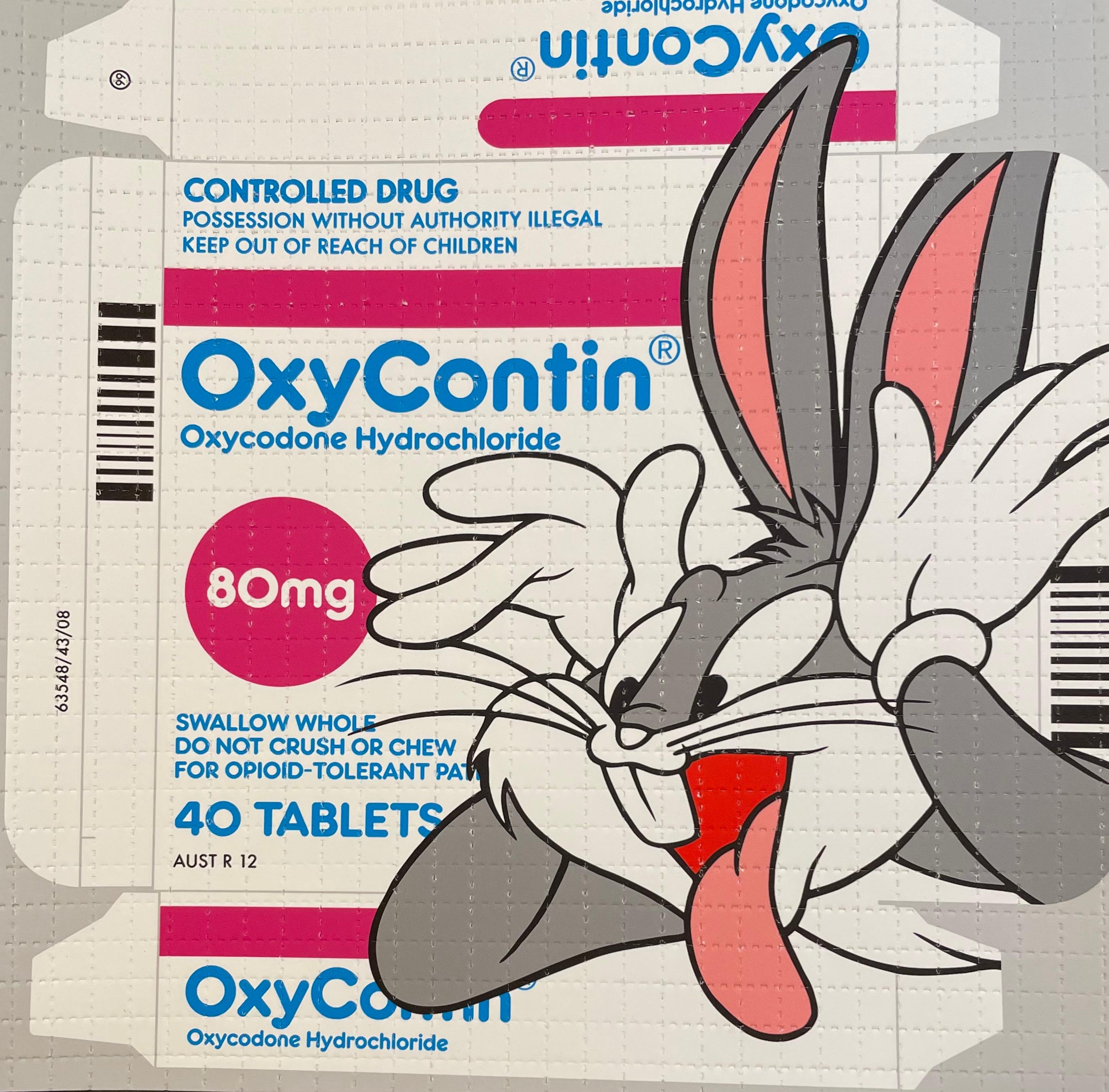 Ben Frost OxyContin Blotter Paper Signed & Numbered Street Art OC 80s Bugs Bunny 1
