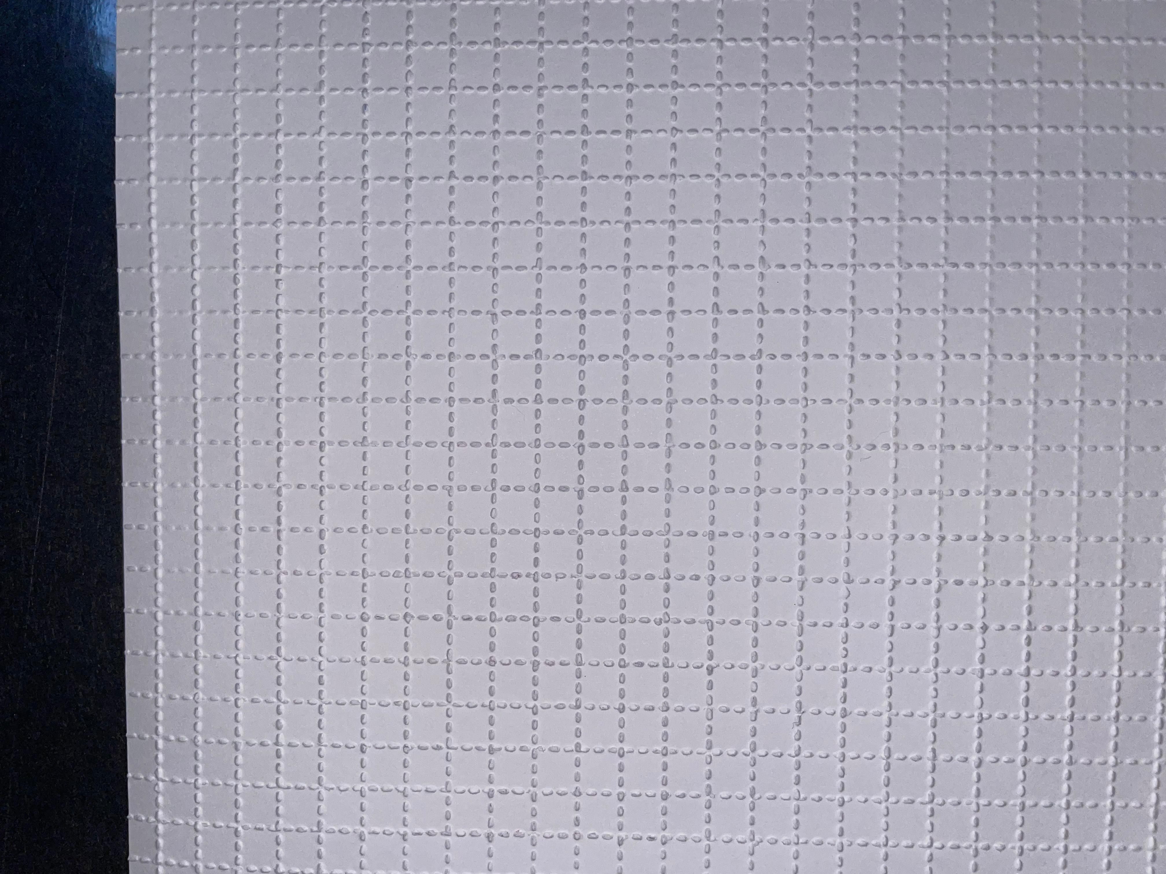 blank perforated blotter paper
