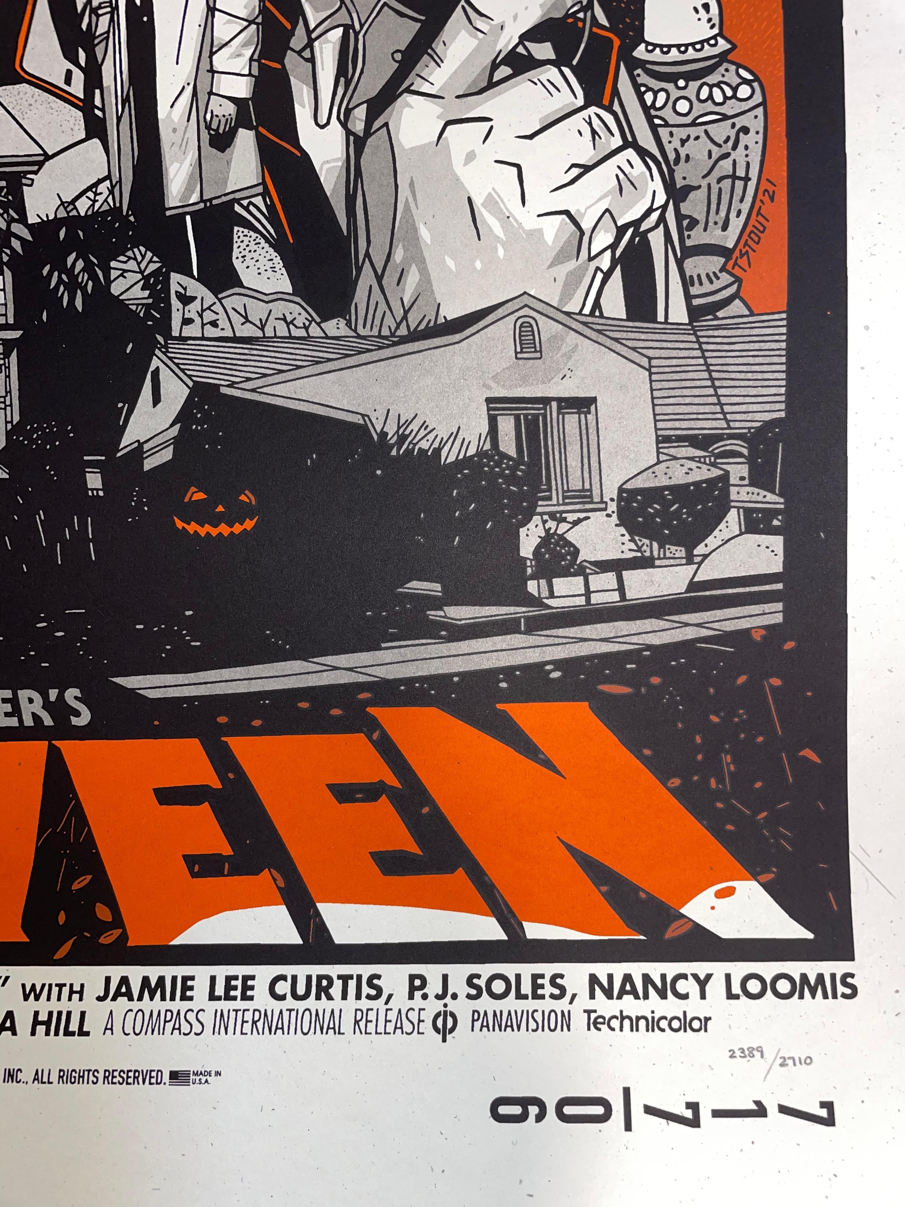 Tyler Stout Halloween Screen Print Michael Myer's Horror Movie Limited Edition For Sale 1