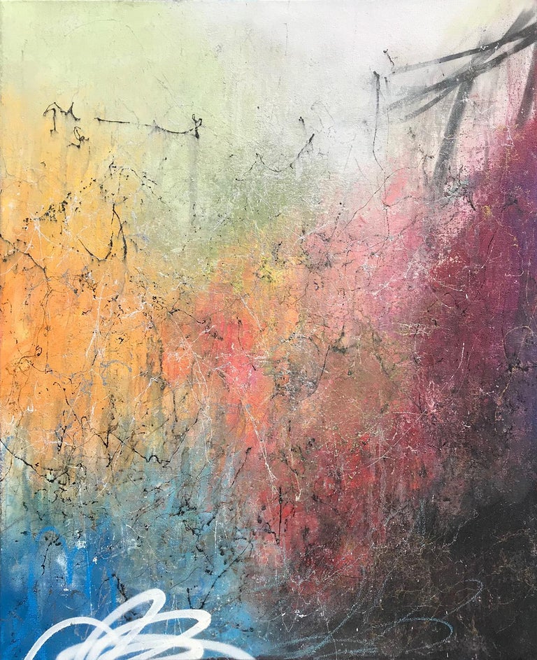Evan Elo Lorberbaum Burn After Reading 2018 Acrylic Oil