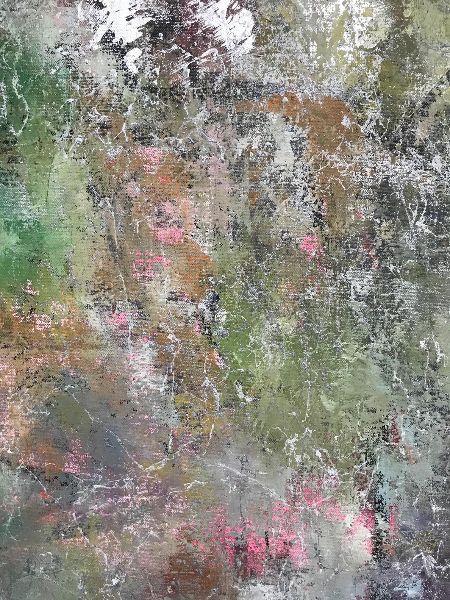 Mercury Rising, 2017, Acrylic, Oil, Spray Paint on Canvas, Signed on Verso 1