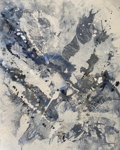 Just Sayin', 2020, Abstracting Painting, Mixed Media on Canvas, Signed