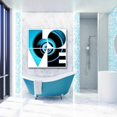 Ode To Robert Indiana, Love  V. 2, Abstract Photography, Plexi, Signed