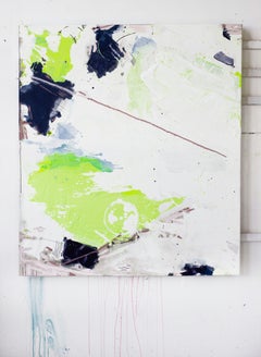 Gamma Glitter II, Acrylic, Oil, Graphite, Spray Paint on Canvas, Signed