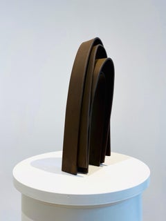Honoré, 2017, corten steel sculpture, abstract, rust, minimalism, arcs