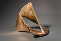 Rolling sails, 2018, Bronze, sculpture, contemporary, abstract, geometry, 