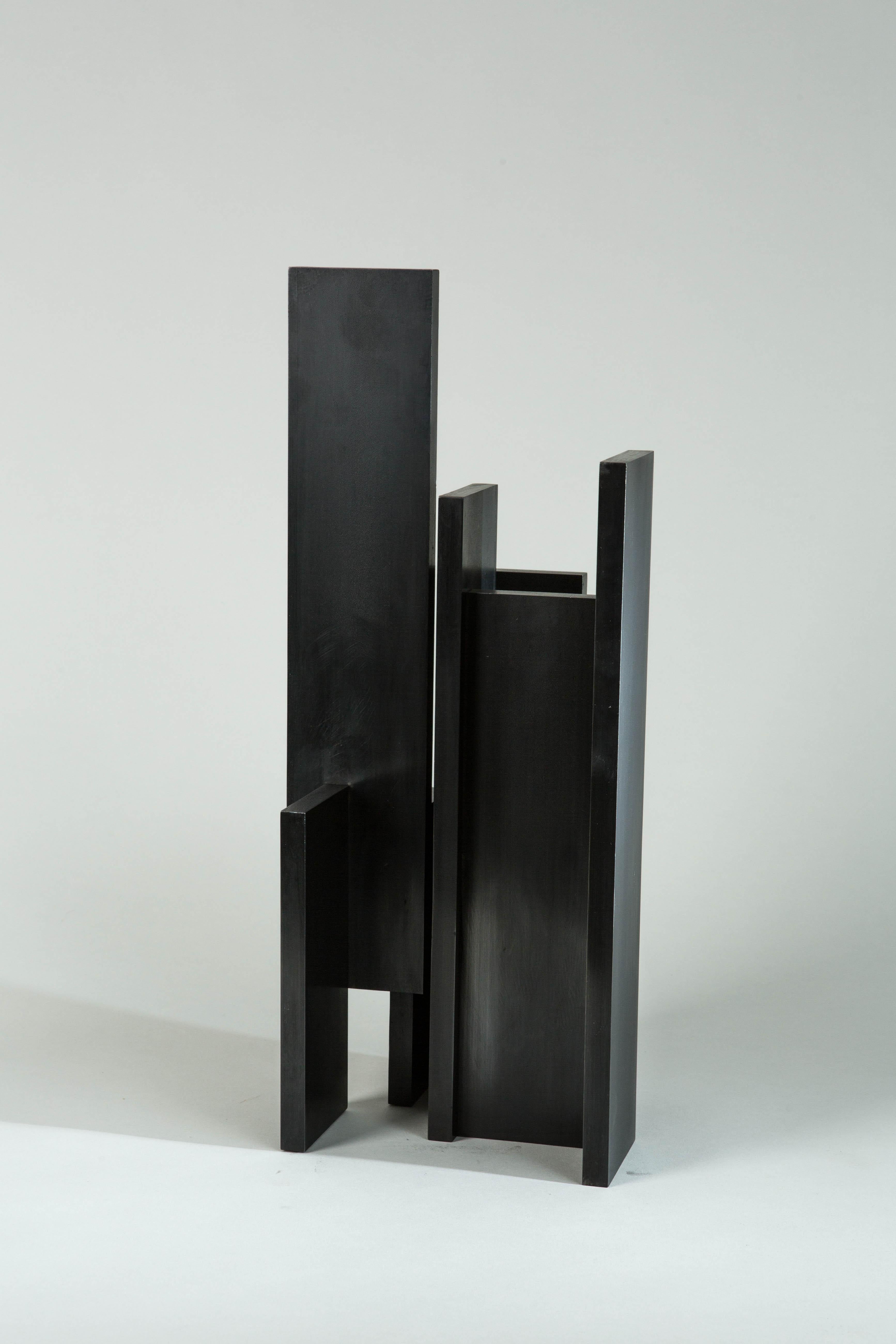 Etienne Viard Abstract Sculpture - Architecture, 2018, steel sculpture, abstract, rust, minimalism, 
