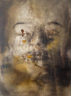 untitled, 2014, oil on wood 50 x 40 cm, Head, Scandinavian art