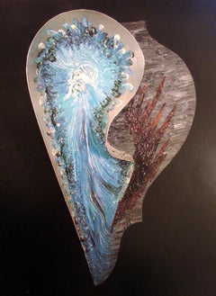 Erte, Mixed media 1/1 Sculpture "Interior Life" From the Rare Formes Picturales