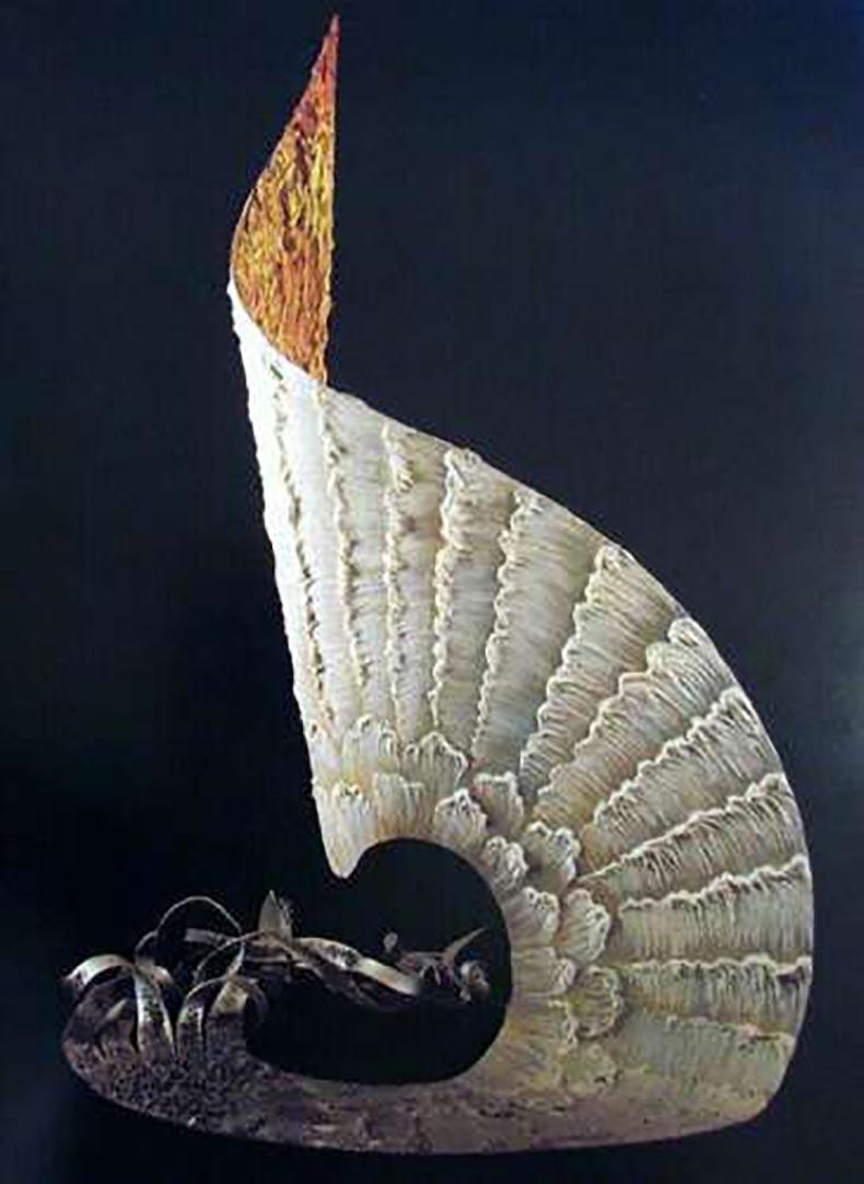 Erté Abstract Sculpture - Erte, Mixed media 1/1 Sculpture "Freedom" From the Rare Formes Picturales