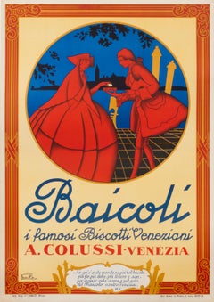 "Baicoli" Original Vintage Italian Food Poster