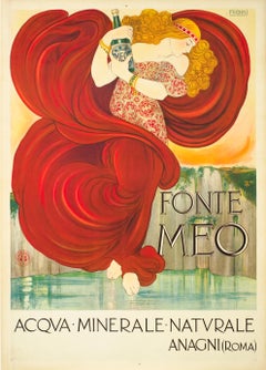 "Fonte Meo - Acqua Minerale" Original Antique Poster