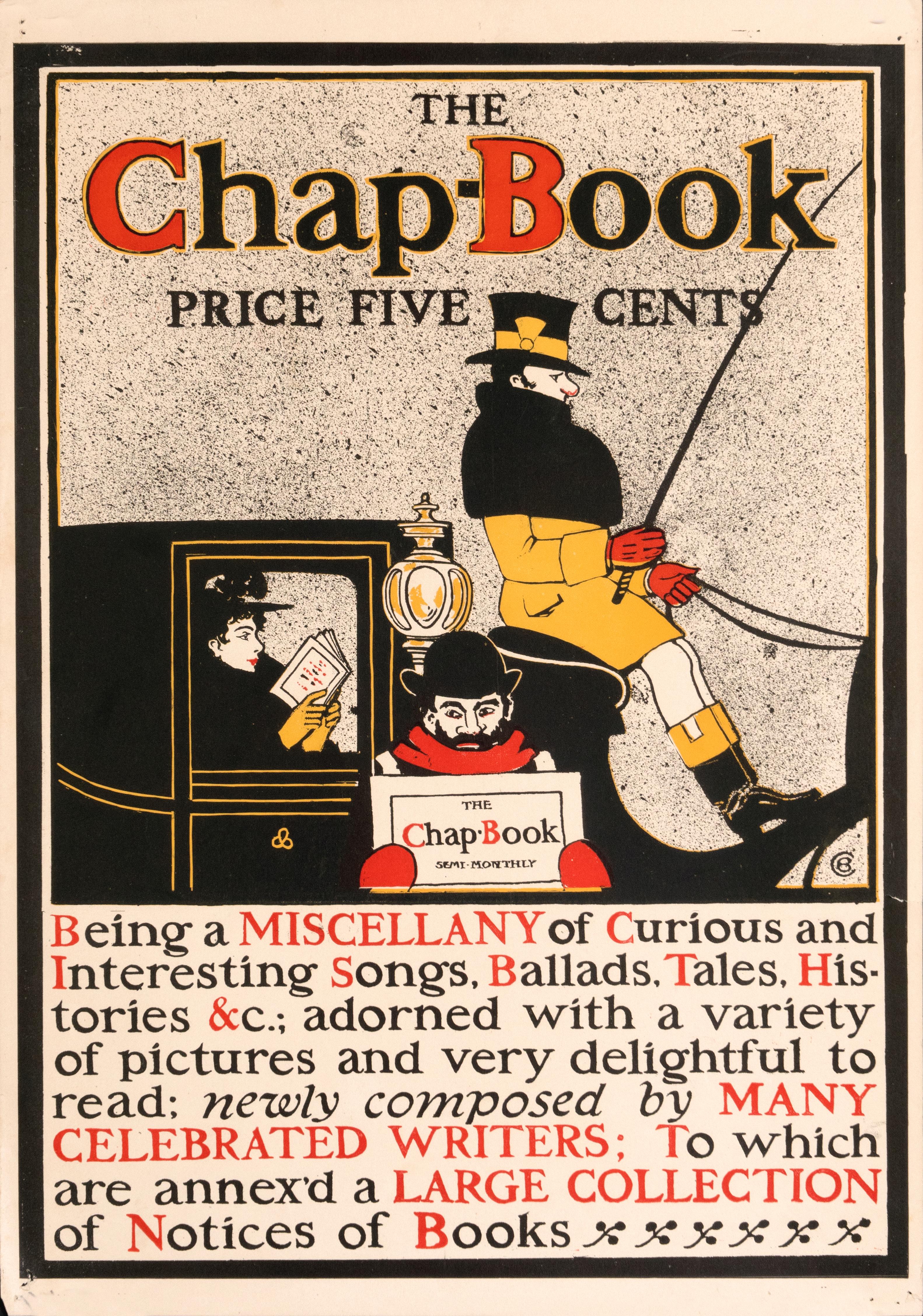 "The Chap-Book" Original Vintage Chap Book American Magazine Cover  - Print by Claude Fayette Bragdon