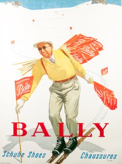 "Bally Schuhe Shoes Chaussures" Original Vintage Object Poster