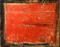 Untitled, Gonzalez Bravo, Abstract Art, 2015, Oil on canvas, Orange, Red