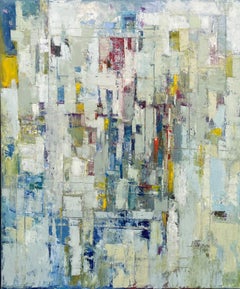 Falsas Geometrias 4, Nélio Saltão, 2020, Contemporary Art, Oil on canvas, Blue