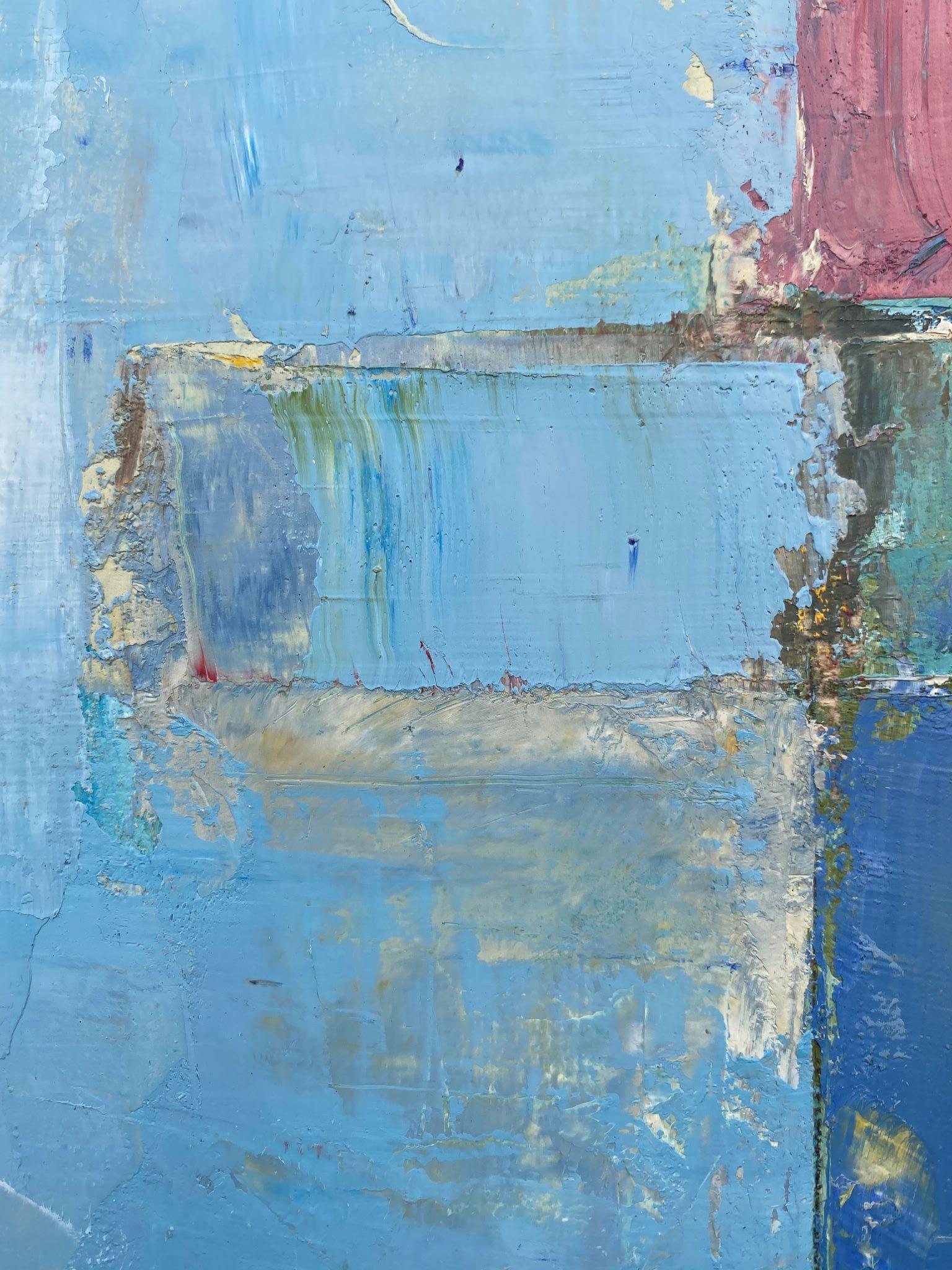 Falsas Geometrias, Nélio Saltão, 2020, Contemporary Art, Oil on canvas, Blue 5