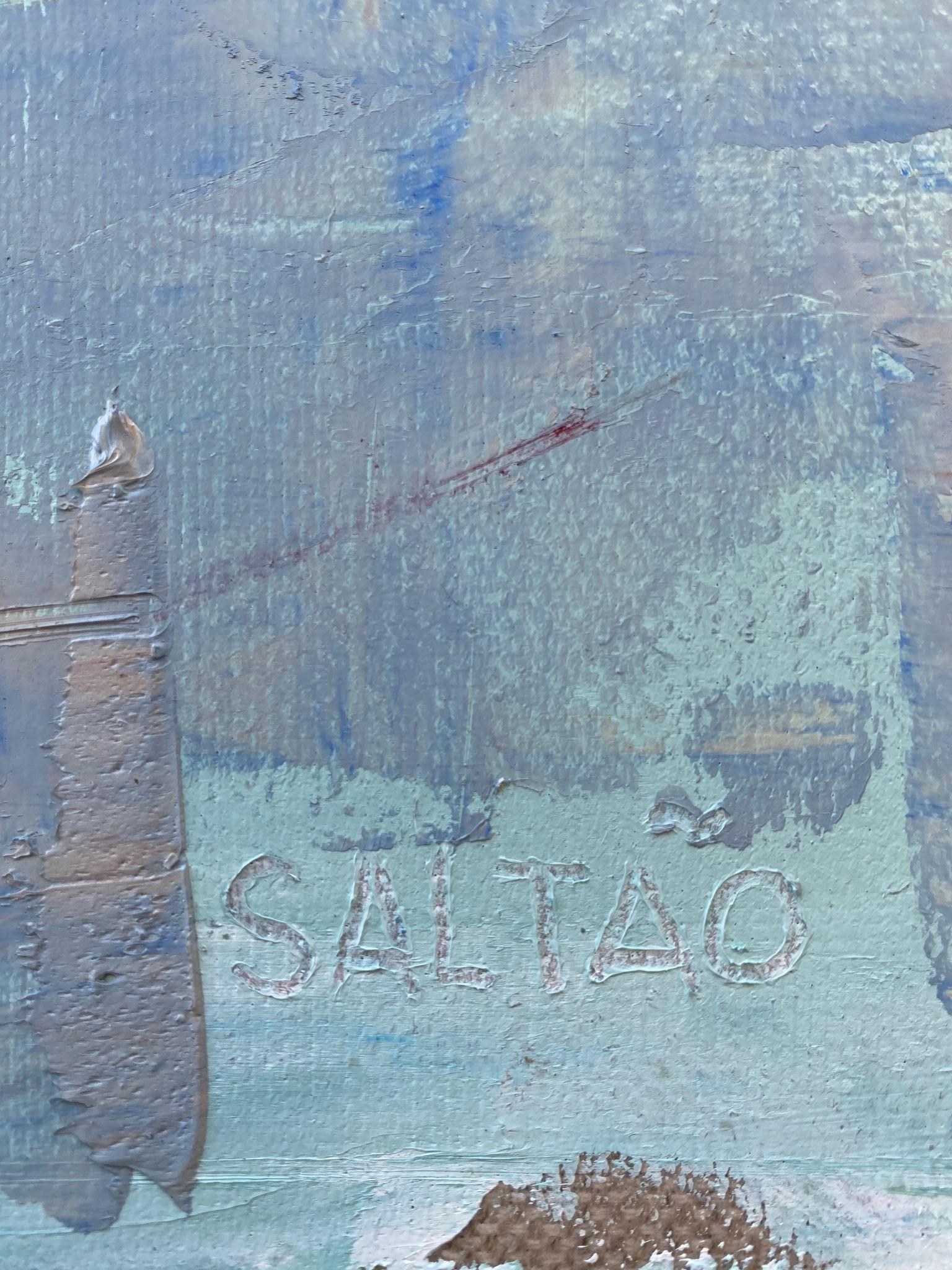 Falsas Geometrias, Nélio Saltão, 2020, Contemporary Art, Oil on canvas, Blue 6