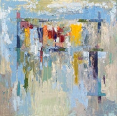 Falsas Geometrias, Nélio Saltão, 2020, Contemporary Art, Oil on canvas, Blue