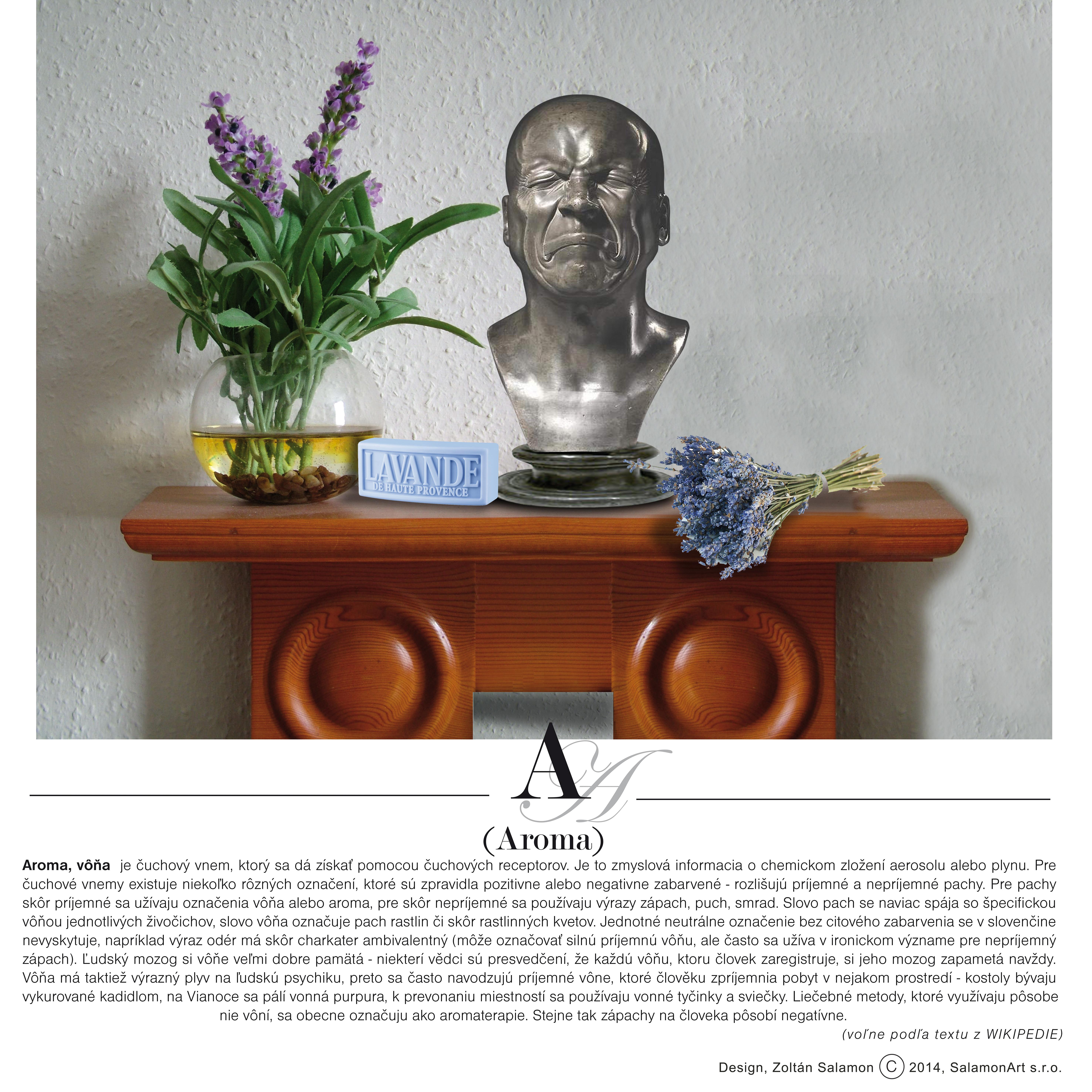 Zoltán Salamon Still-Life Print - Letter "A"