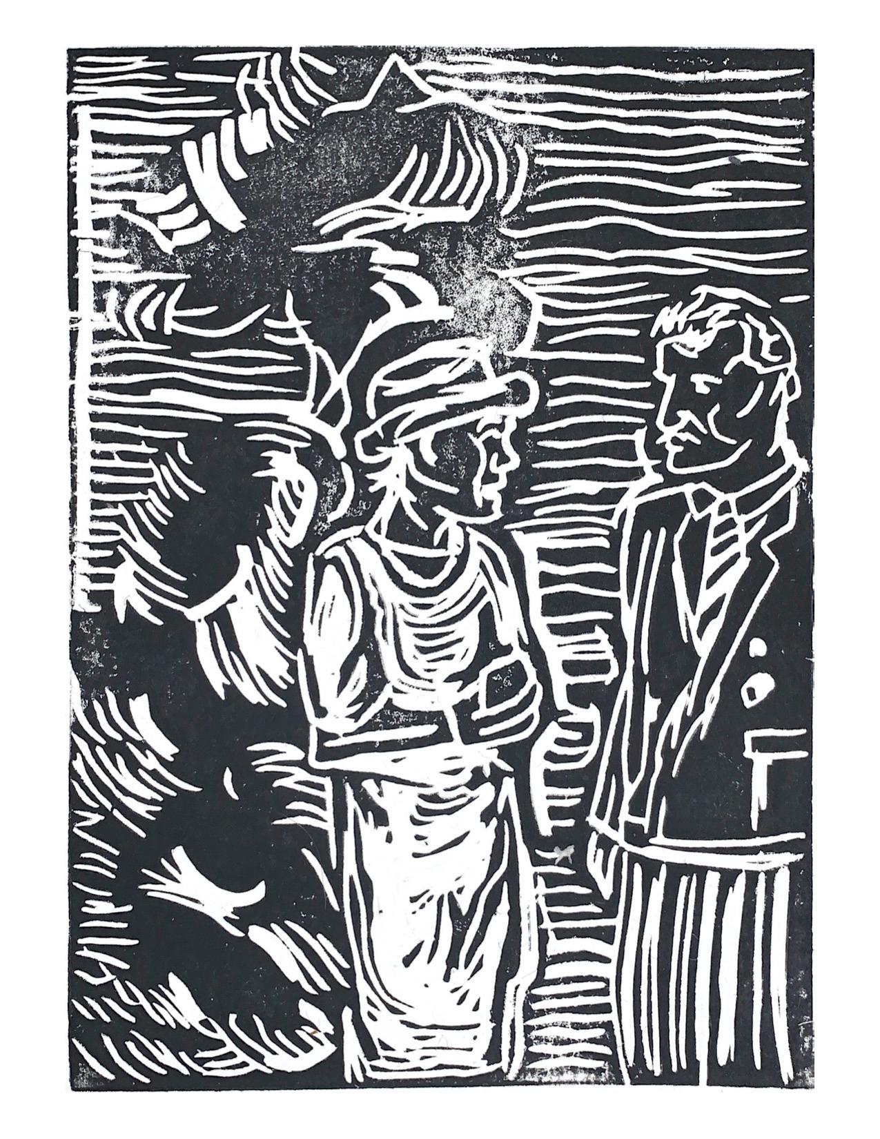 Kimi Salamonova Portrait Print - She and he