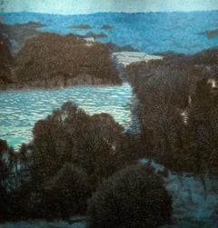 Blue Waves Flow out of Mistry Mountain and Forest No.2