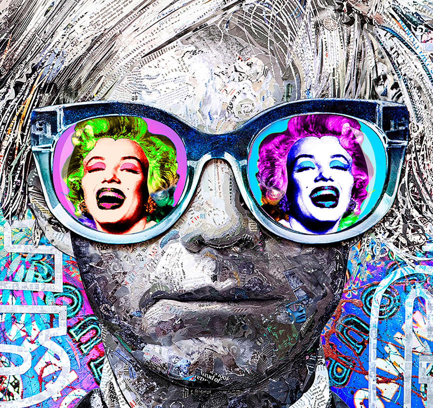 Andy Warhol, The Gamechanger - Mixed Media Art by Karen Bystedt and Brayden Bugazzi