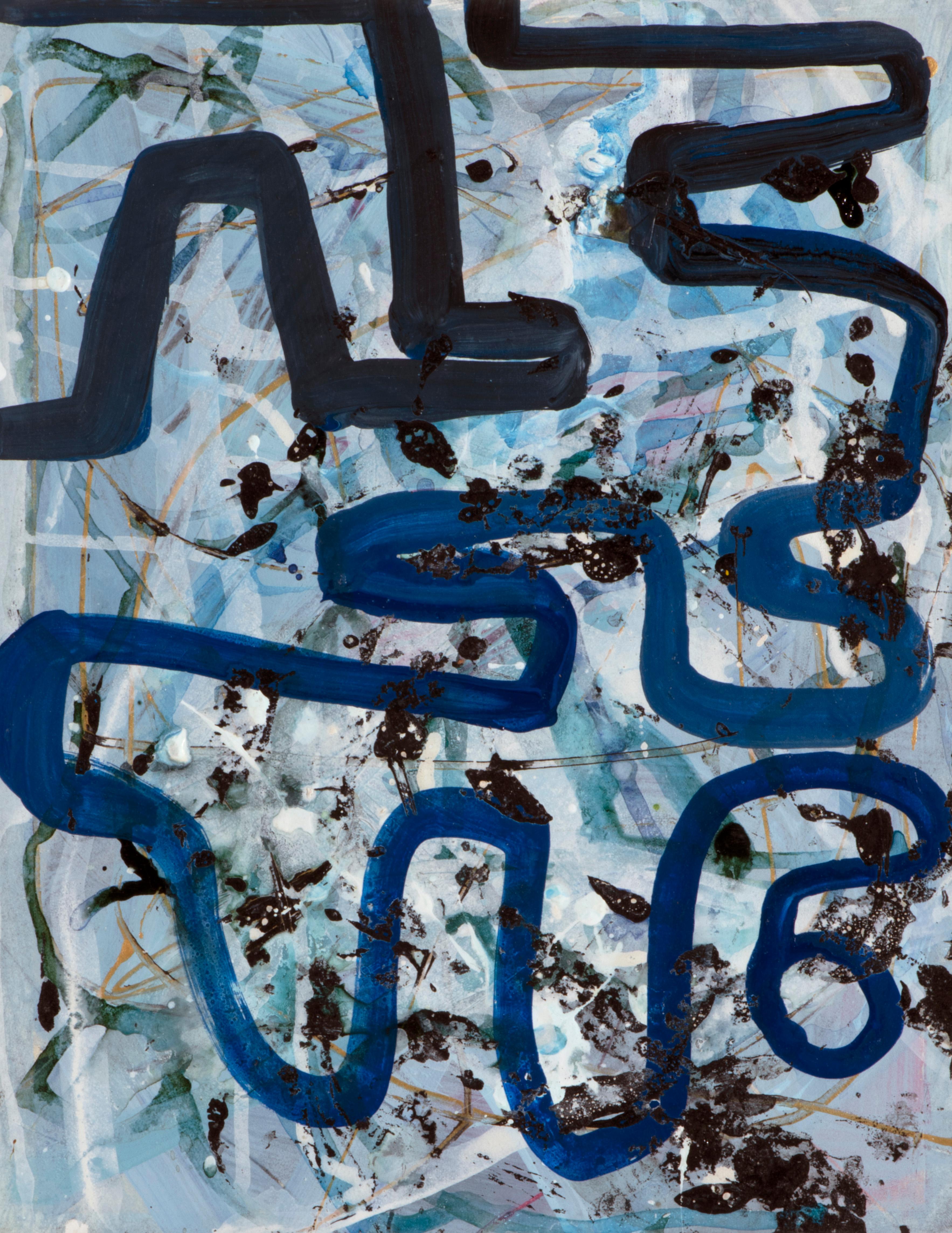 Maryanne Pollock Abstract Painting - Winter Walk