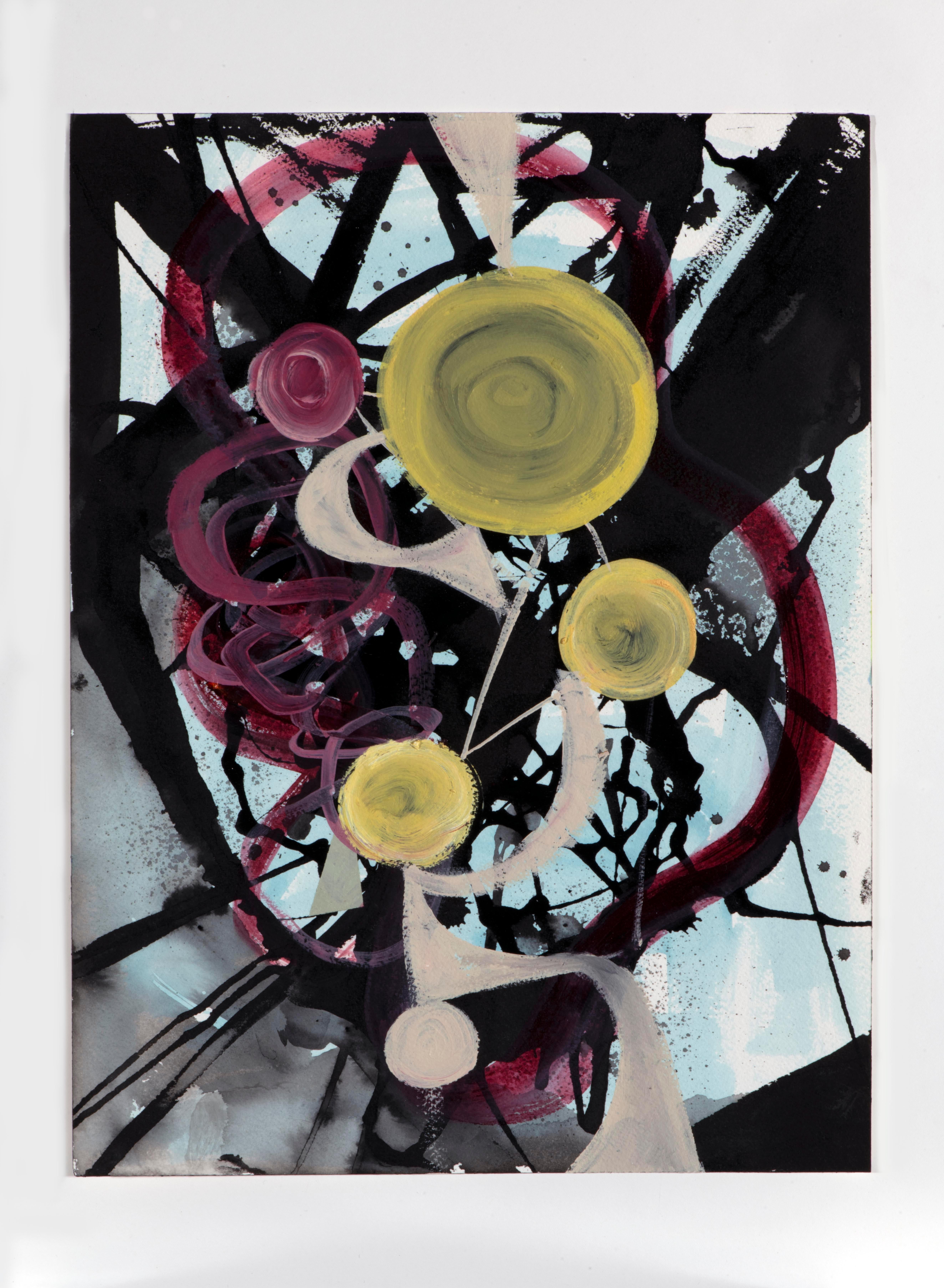 Omaggio a D. A. - Abstract Painting Nero di Maryanne Pollock