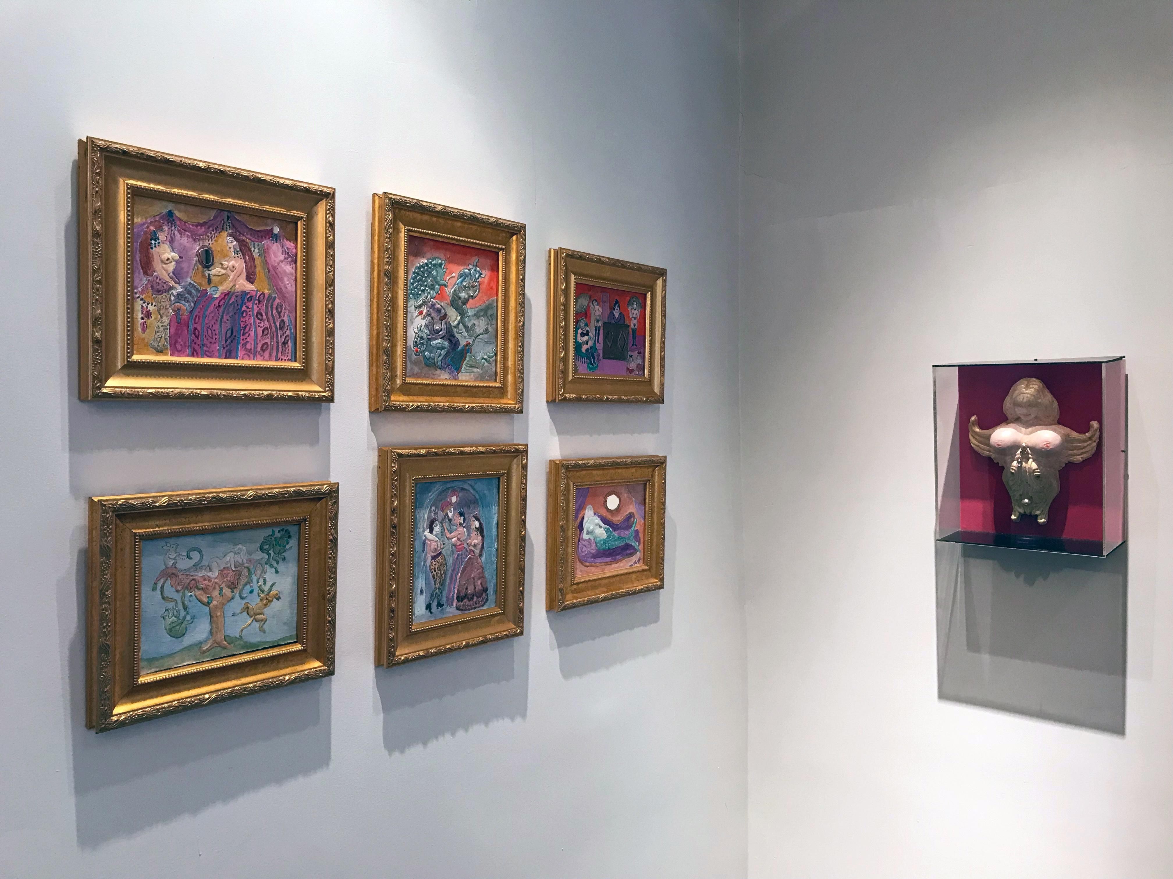 Cuadro único de Noche Crist (1909-2004). Noche Crist fue una artista estadounidense nacida en Rumanía. La pintura acrílica se realiza con yeso sobre madera, lo que confiere al cuadro una textura y una profundidad maravillosas. El cuadro está firmado