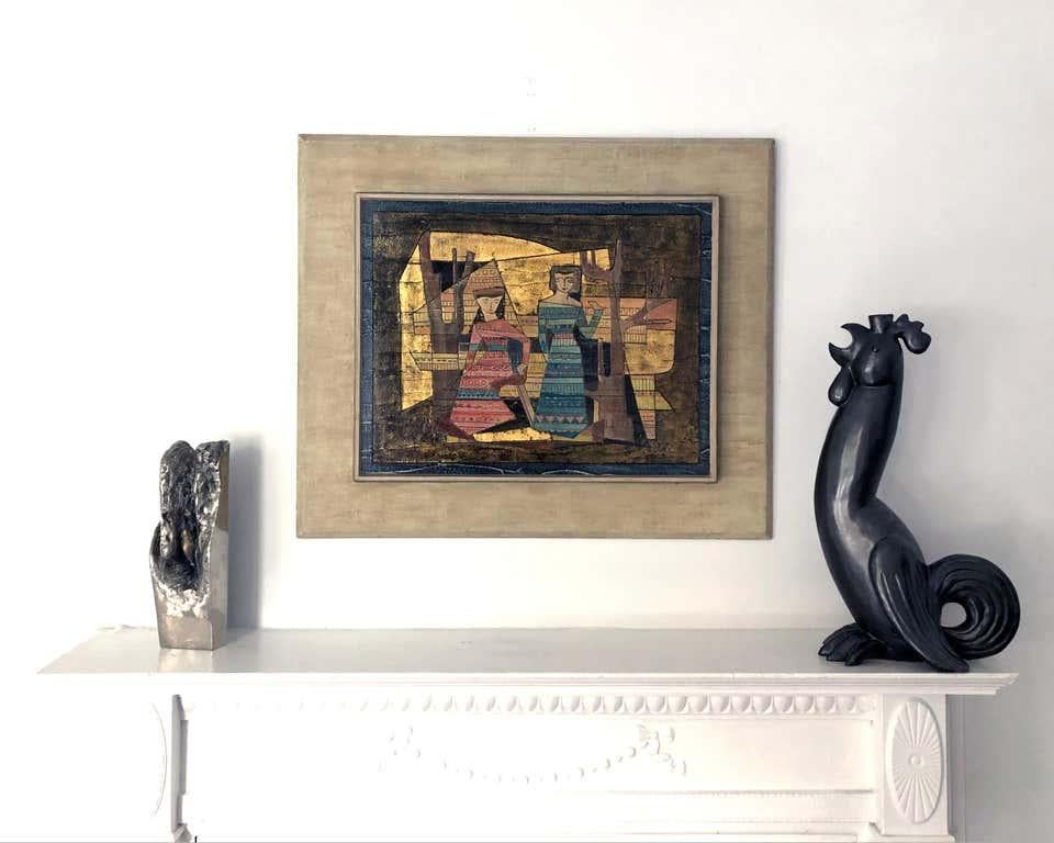 Marianna Von Allesch Ceramic Wall Hanging Art Mid-Century Modern For Sale 1