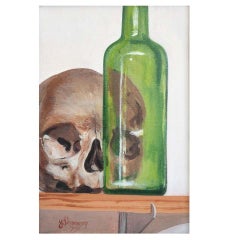 "Calavera con botella verde", 1979