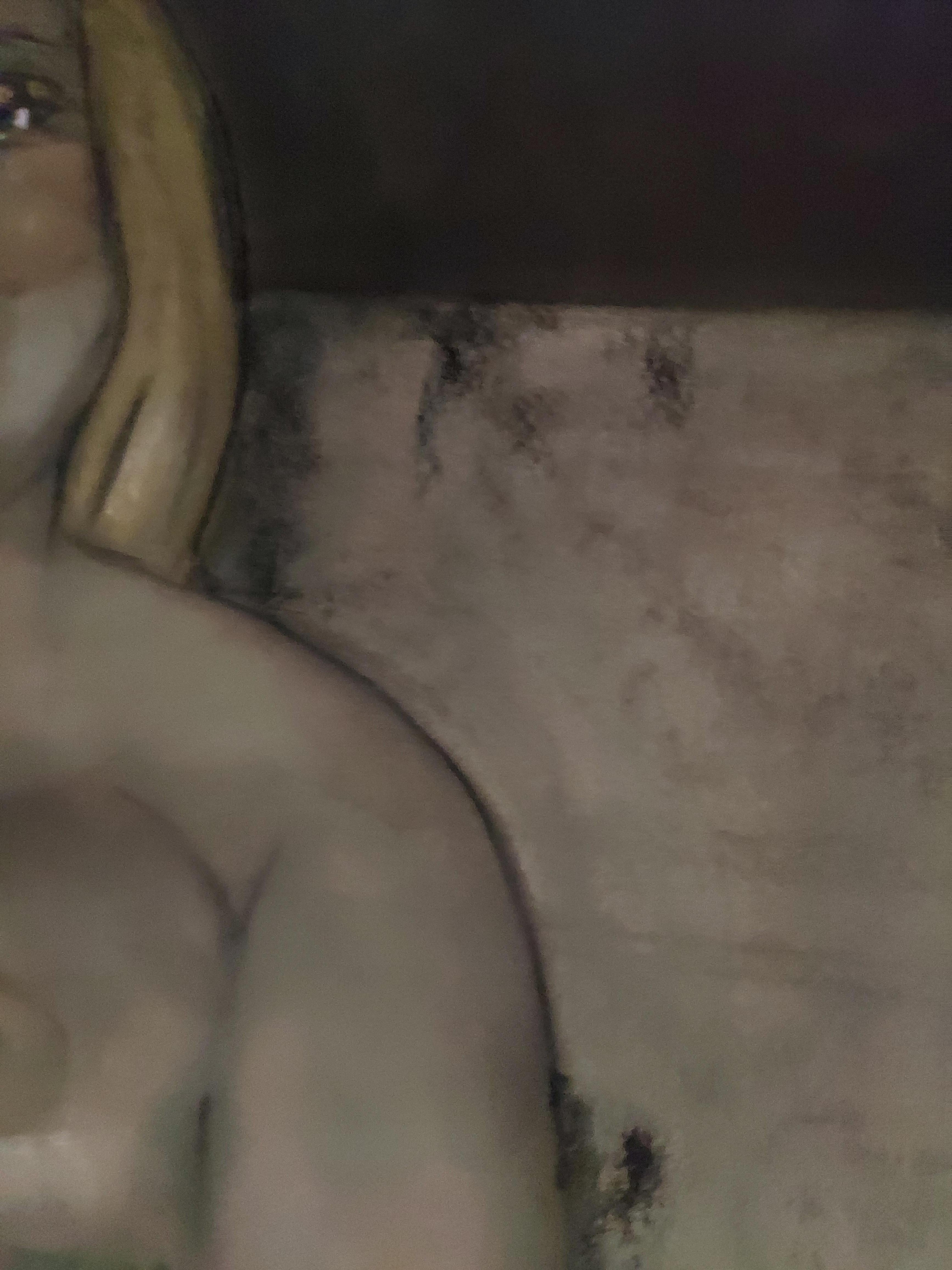 Laughing Nude three quarter frontal female nude black and white drawing - Feminist Art by Stephen Basso