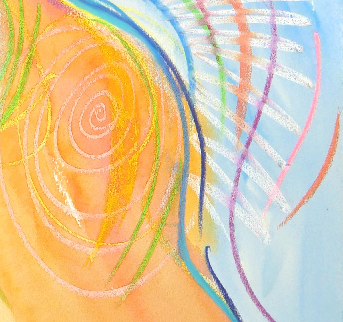 To Fly High and Often, aus der Serie Wild Woman, eine farbenfrohe, kraftvolle Frau (Expressionismus), Art, von Janet Morgan