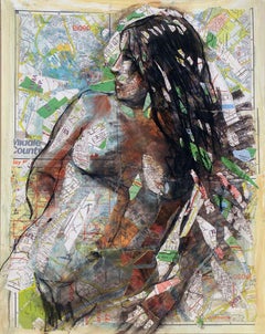 Río Delaware, desnudo frontal femenino, texto, mapas, verde, energético, perfil