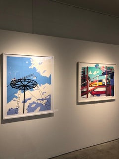 Miracles Only/ Coney Island, colorful cut paper American modernism, amusements